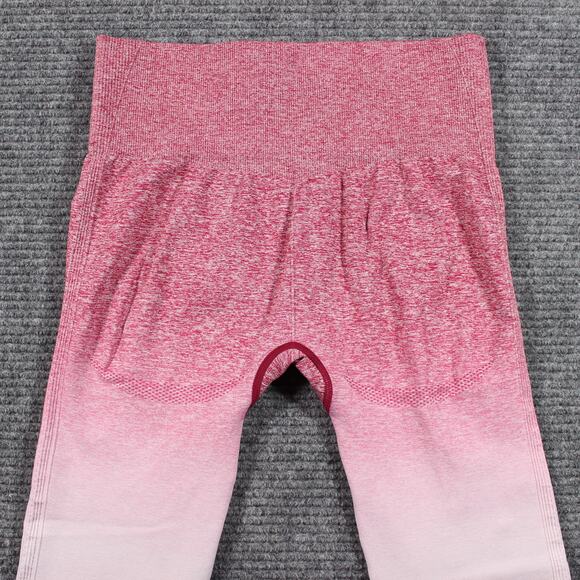 Gymshark Leggings Womens Small Pink Ombre Seamless High Waist - Picture 5 of 8